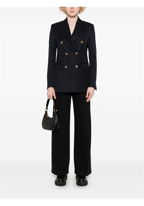 golden w's double breasted blazer compact gabardine wool GOLDEN GOOSE | GWP00829P00061950486